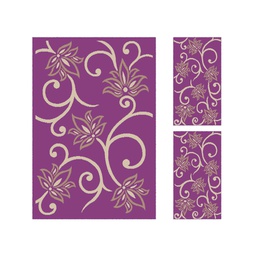 RELAX 37620 (Rectangulaire, ( T 150X220 + 2T 60X110 ), MAUVE)