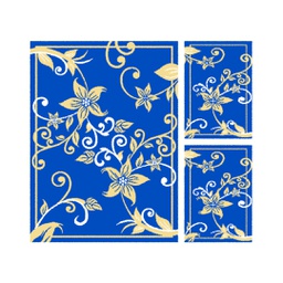 RELAX 50835 (Rectangulaire, ( T 150X220 + 2T 60X110 ), BLEU ROI)