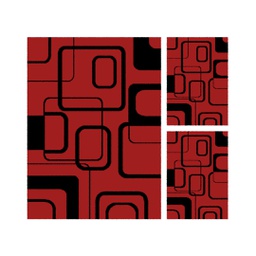 RELAX 62700 (Rectangulaire, ( T 150X220 + 2T 60X110 ), ROUGE)