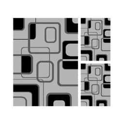 RELAX 62702 (Rectangulaire, ( T 150X220 + 2T 60X110 ), GRIS CLAIRE)