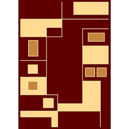 RELAX 65080 (Rectangular, 150X220, BORDEAUX)