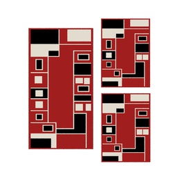 RELAX 65081 (Rectangulaire, ( T 60X150 + 2T 60X110 ), ROUGE)