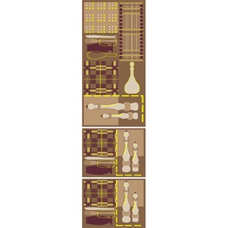 ميراج 58270 (مستطيل, ( T 60X120 + 2T 60X45 ), بني برونزي)