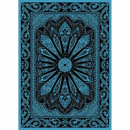 OPERA 50690 (Rectangulaire, 200X275, BLEU TURQUOISE_NOIRE)