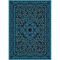 OPERA 57540 (Rectangulaire, 200X275, BLEU TURQUOISE_NOIRE)