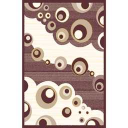 VALENCIA 50200 (Rectangulaire, 200X280, MARRON BORDEAUX_CREME)