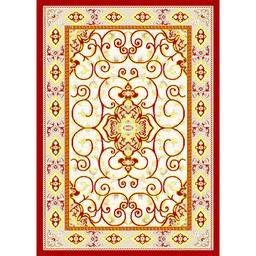 VALENCIA 51120 (Rectangulaire, ( T 150X220 + 2T 75X120 ), BORDEAUX_CREME)