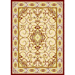 VALENCIA 51120 (Rectangulaire, 200X280, BORDEAUX_CREME)