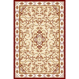 VALENCIA 51120 (Rectangulaire, 250X400, BORDEAUX_CREME)