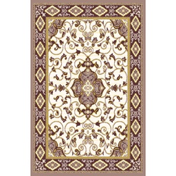 VALENCIA 51125 (Rectangulaire, 200X280, MARRON BRONZE_CREME)