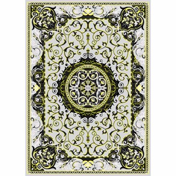 VALENCIA 51130 (Rectangulaire, 200X280, GRIS CLAIRE_NOIRE)