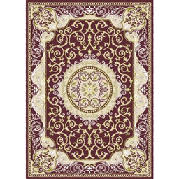 VALENCIA 51130 (Rectangular, 200X280, MARRON BORDEAUX_CREME)