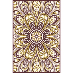 VALENCIA 53600 (Rectangular, 200X280, MARRON BORDEAUX_CREME)
