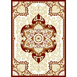 VALENCIA 58290 (Rectangulaire, 200X280, BORDEAUX_CREME)