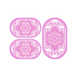 فالينسيا 58290 (بيضوي, ( O 80X130 + 2O 65X100 ), بنفسجي فاتح)