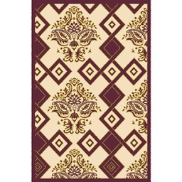 VALENCIA 66760 (Rectangulaire, 200X280, MARRON BORDEAUX_CREME)