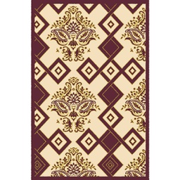 VALENCIA 66760 (Rectangulaire, 200X280, MARRON BORDEAUX_CREME)