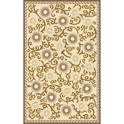 VALENCIA 76590 (Rectangulaire, 250X400, MARRON BRONZE_CREME)