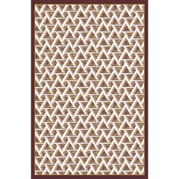 VALENCIA 76740 (Rectangulaire, 200X280, MARRON BORDEAUX_CREME)