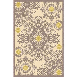 VALENCIA 82270 (Rectangulaire, 200X280, MARRON BRONZE_CREME)