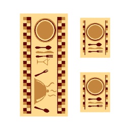 TAGHIT 58110 (Rectangular, ( T 60X120 + 2T 60X45 ), CREME)