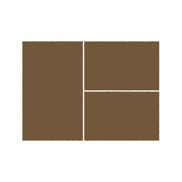 OLYMPIA 10000 (Rectangulaire, ( T 80X130 + 2T 65X100 ), MARRON BRONZE LX)