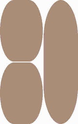 OLYMPIA 10000 (Ovale, ( O 80X130 + 2O 65X100 ), MARRON BRONZE LX)