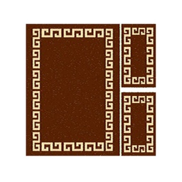 OLYMPIA 40520 (Rectangulaire, ( T 160X220 + 2T 60X110 ), MARRON CHOCO LX)