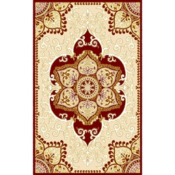 VALENCIA 58290 (Rectangulaire, 250X400, BORDEAUX_CREME)