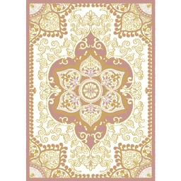 VALENCIA 58290 (Rectangulaire, 200X280, BOIS DE ROSE_CREME)