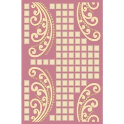 VALENCIA 66080 (Rectangulaire, 200X280, BOIS DE ROSE_CREME)