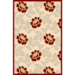 VALENCIA 66750 (Rectangulaire, 200X280, BORDEAUX_CREME)