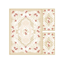 IZMIR 61990 (Rectangular, ( T 160X220 + 2T 60X110 ), BEIGE)