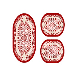 إزمير 70270 (بيضوي, ( O 100X130 + 2O 60X100 ), أحمر عنابي)