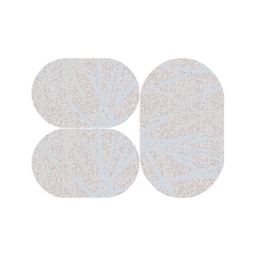 HAZAR 74570 (Oval, ( O 80X130 + 2O 65X100 ), GRIS CLAIRE SHRINK)