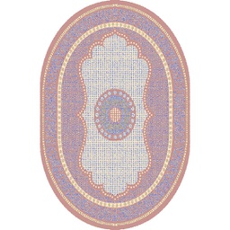 SHIRAZ 76060 (Ovale, 130X160, BOIS DE ROSE)