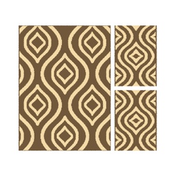 OLYMPIA 84190 (Rectangulaire, ( T 160X220 + 2T 60X110 ), MARRON BRONZE LX)