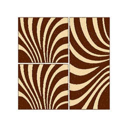 OLYMPIA 84350 (Rectangulaire, ( T 80X130 + 2T 65X100 ), MARRON CHOCO LX)