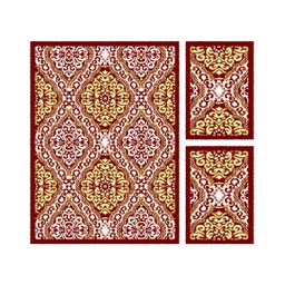 VALENCIA 84000 (Rectangular, ( T 160X220 + 2T 60X110 ), BORDEAUX_CREME)