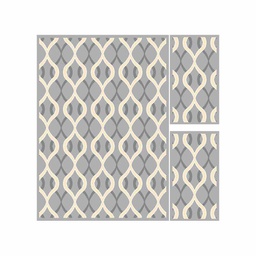 MILANO 65370 (Rectangular, ( T 160X220 + 2T 60X110 ), GRIS CLAIRE MILANO)