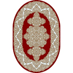 SHIRAZ 80450 (Oval, 130X160, BORDEAUX)