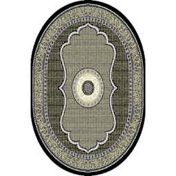 شيراز 76060 (بيضوي, 130X160, أسود)