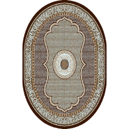SHIRAZ 76060 (Oval, 130X160, MARRON CAFE)