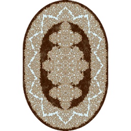 شيراز 80450 (بيضوي, 130X160, لون القهوة البني)