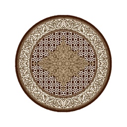 SHIRAZ 80440 (Rond, 130X130, MARRON CAFE)