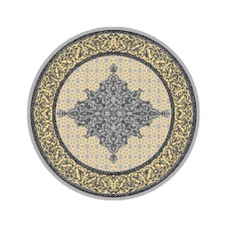 SHIRAZ 80440 (Rond, 130X130, GRIS CLAIRE)