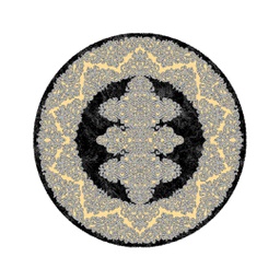 SHIRAZ 80450 (Rond, 130X130, NOIRE)