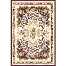 VALENCIA 71860 (Rectangulaire, 200X280, MARRON BORDEAUX_CREME)