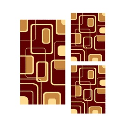 RELAX 62700 (Rectangulaire, ( T 60X150 + 2T 60X110 ), BORDEAUX)
