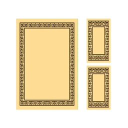 RELAX 64252 (Rectangulaire, ( T 150X220 + 2T 60X110 ), CREME)